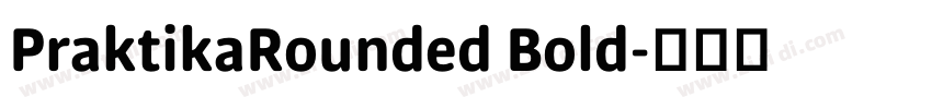 PraktikaRounded Bold字体转换